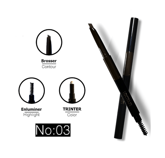 3 IN 1 EYEBROW PENCIL